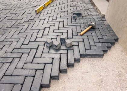 Custom paver patio installation in Dallas